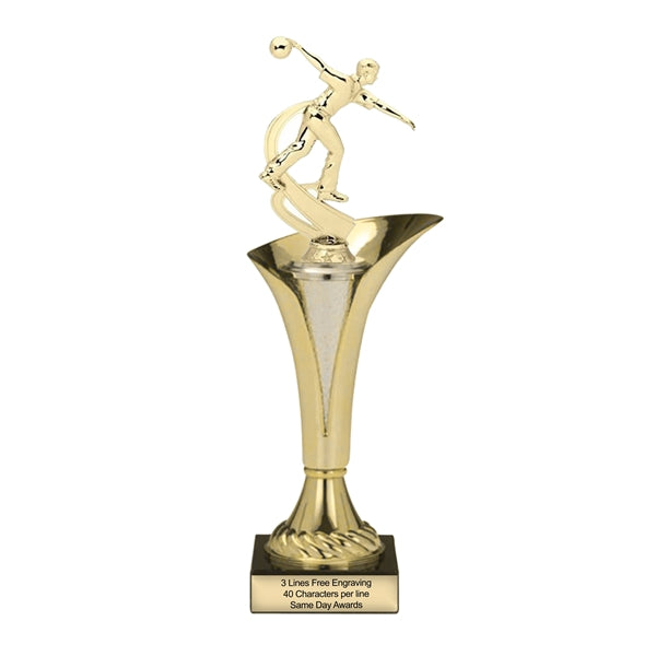 Typhoon Male Bowler Trophy | Custom Engraved