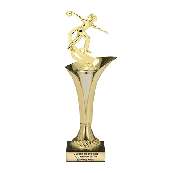 Typhoon Female Bowler Trophy | Custom Engraved