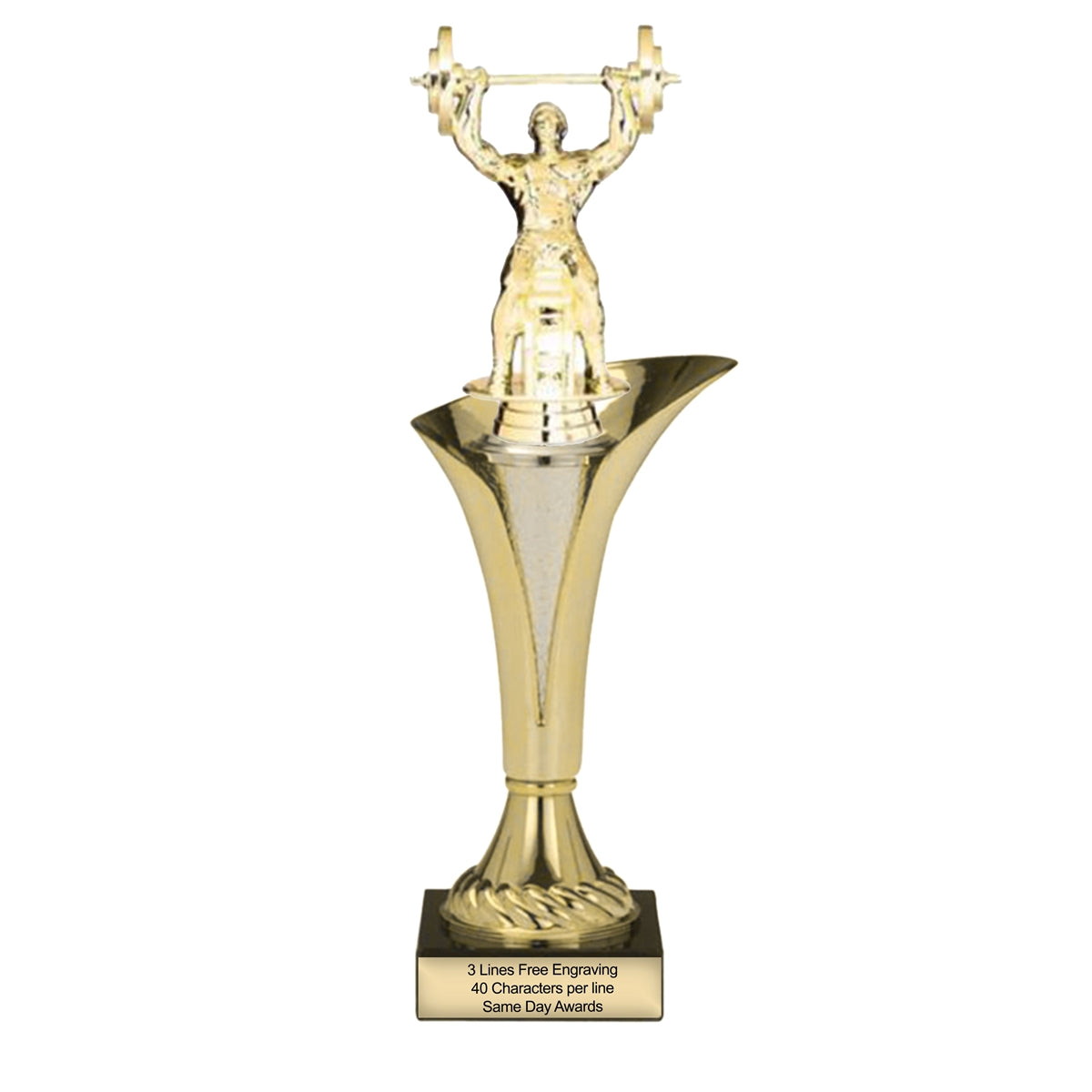 Typhoon Bench Press Trophy | Custom Engraved