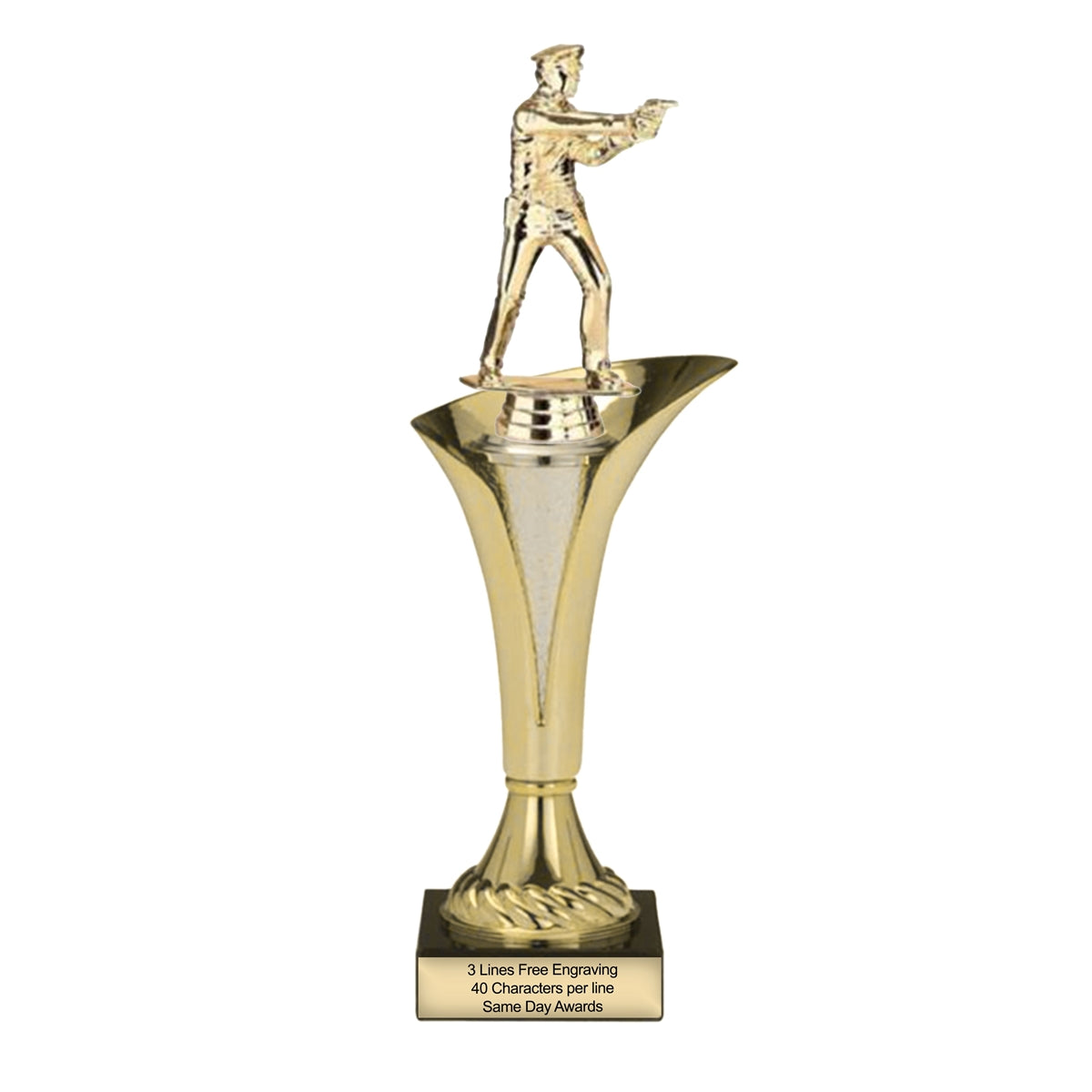 Typhoon Police Pistol Trophy | Custom Engraved