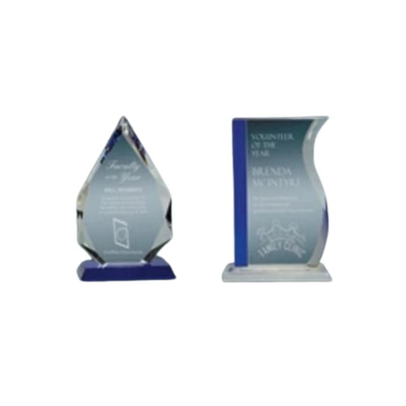 Blue Accent Glass & Crystal