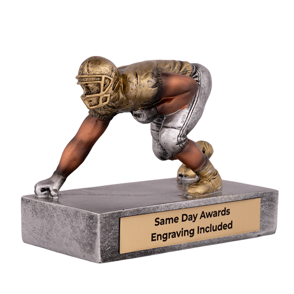 Premium Football Lineman Trophy | Custom Engraved