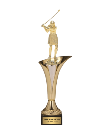 Typhoon Female Golfer Trophy  | Custom Engraved