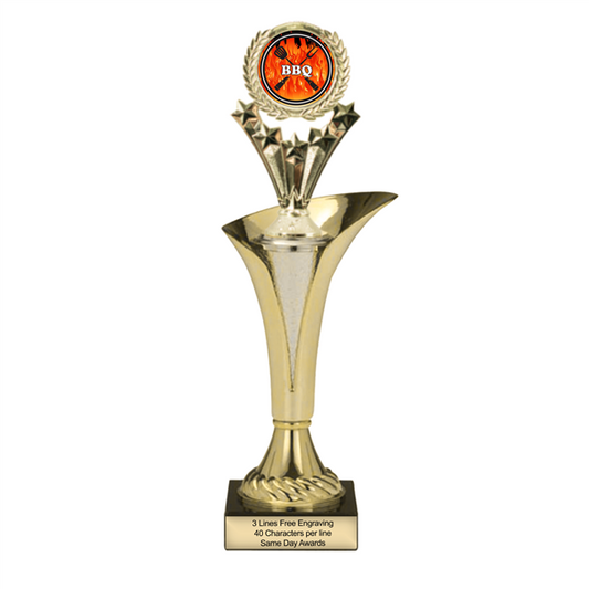 Typhoon BBQ Flame Trophy  | Custom Engraved