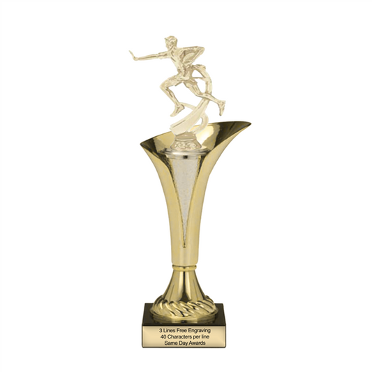 Typhoon Male Flag Football Trophy  | Custom Engraved