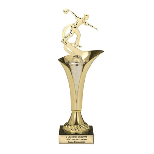 Typhoon Male Bowler Trophy  | Custom Engraved