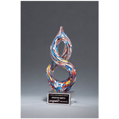 glass trophies and awards