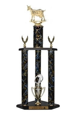 3 Column GOAT Trophy | Custom Engraved