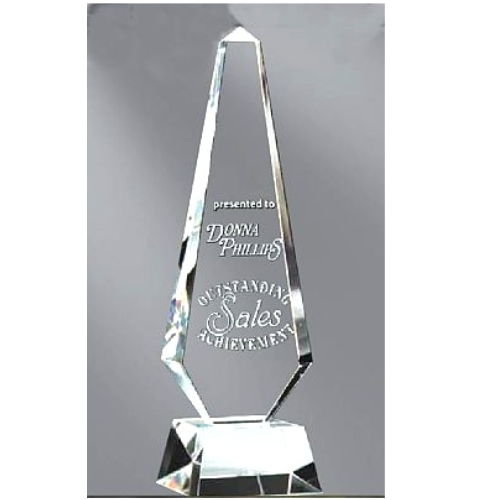 Obelisk Premium Crystal Trophy