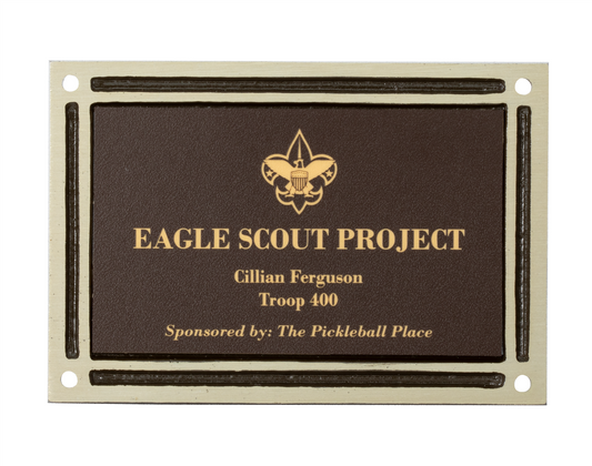 Brown Cast Memorial Plaque | Custom Engraved