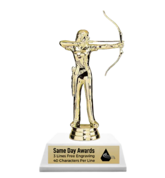 Build Your Own - Standard Trophy on Marble Base 6 Inches