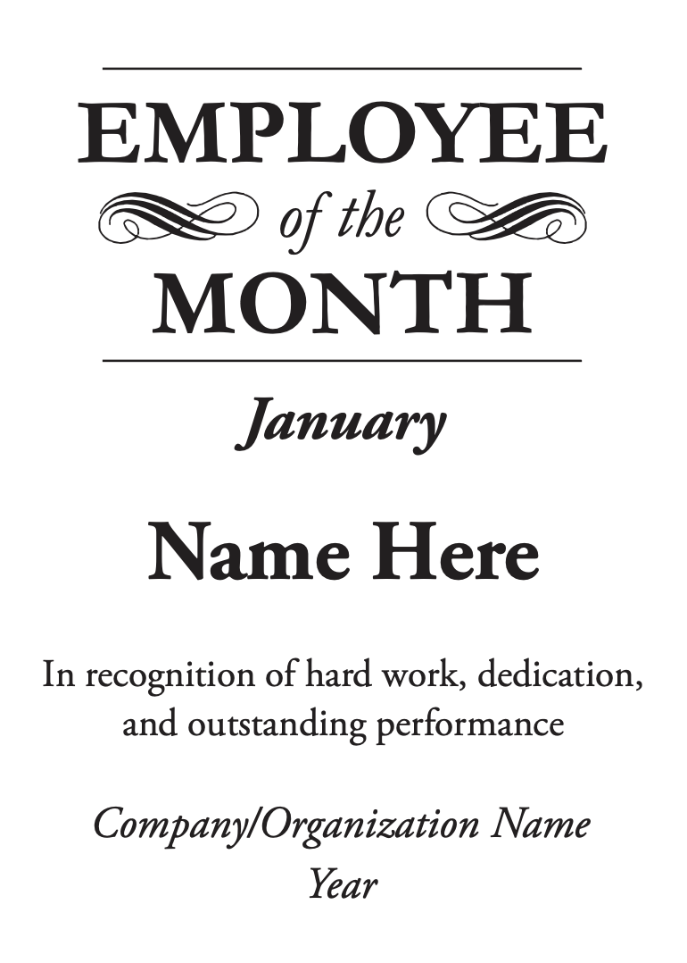 Employee of the Month