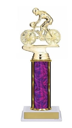 Build Your Own Single Custom Trophy 10-12 Inches 9 Colors