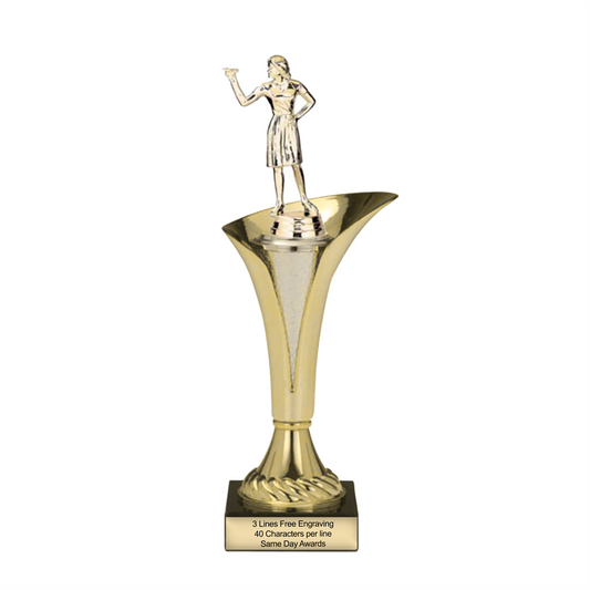 Typhoon Female Dart Thrower Trophy  | Custom Engraved