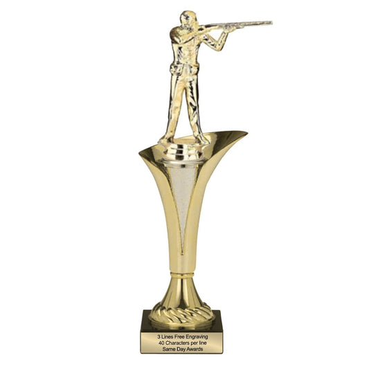 Typhoon Male Trapshooter Trophy  | Custom Engraved